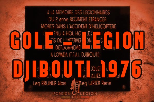 Djibouti - Legion accident - GOLE - 1976