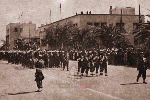 2e REC - 2 REC - Foreign Legion - Legion Etrangere - 1955 - Morocco - Oujda - Parade