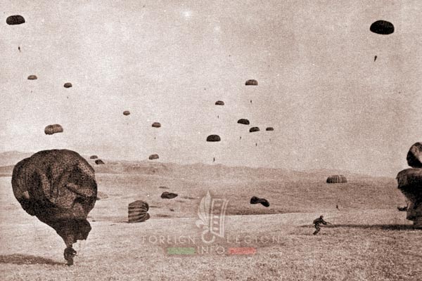 2e REP - 2 REP -  Foreign Legion Etrangere - Oued Zhour - drop zone - 1956