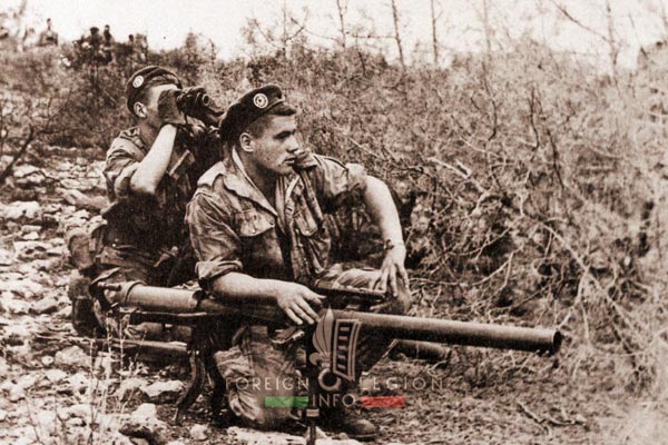 2e REP - 2 REP - Algeria - M20 Recoilless Rifle - Cannon 75 SR - 1959