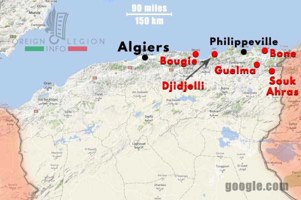 2e REP - 2 REP - Algeria - 1959 - Operations - Map