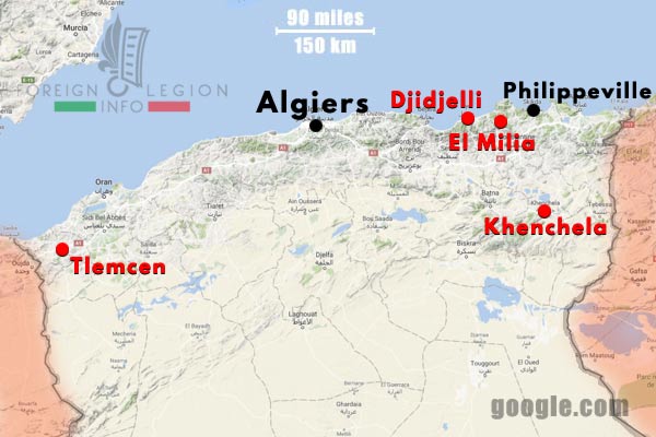2e REP - 2 REP - Algeria - 1960 - Operations - Map