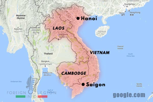 Asie du Sud-Est - 1945 - Indochine française