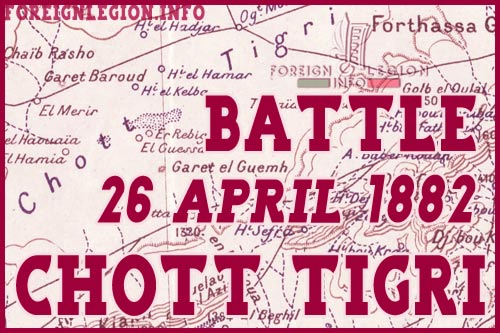 Battle of Chott Tigri - Algeria - 26 April 1882 - Foreign Regiment