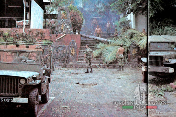 DLEM - Foreign Legion Detachment - Mayotte - Dzaoudzi - headquarters - 1985
