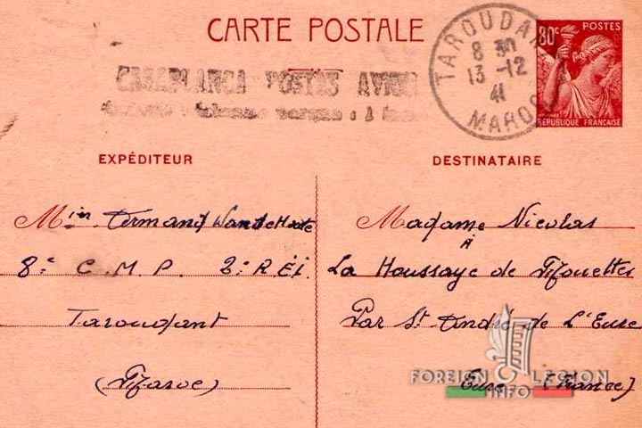 GCMP - Mounted and Motorized Company Group - 3e REI - 3rd REI - 3 REI - Foreign Legion - Africa - Morocco - 8e CMP - Mixte Portée - 2e REI - Ouarzazate - postcard