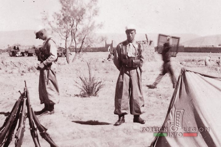 GCMP - Mounted and Motorized Company Group - 3e REI - 3rd REI - 3 REI - Foreign Legion - Africa - Morocco - 8th Motorized Company - 8e CM - Ksar Es Souk - legionnaires - 1946