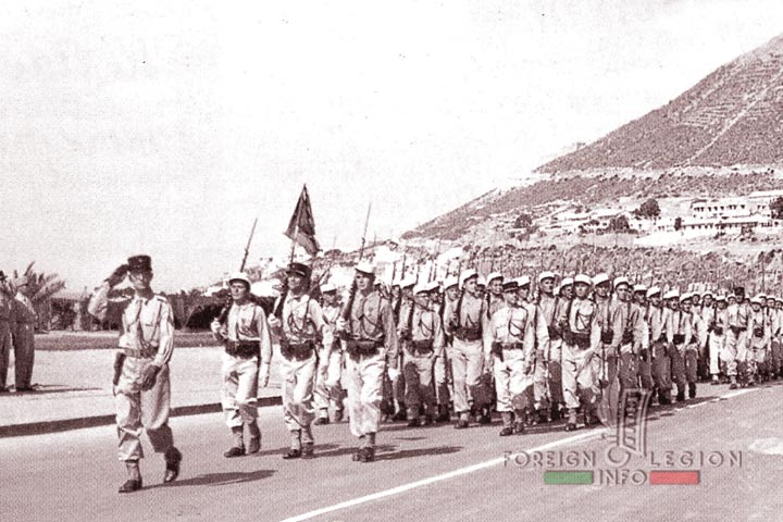 GCMP - Mounted and Motorized Company Group - 3e REI - 3rd REI - 3 REI - Foreign Legion - Africa - Morocco - Agadir - military parade - Bastille Day - 1946 - 13th Motorized Company - 14th Motorized Company
