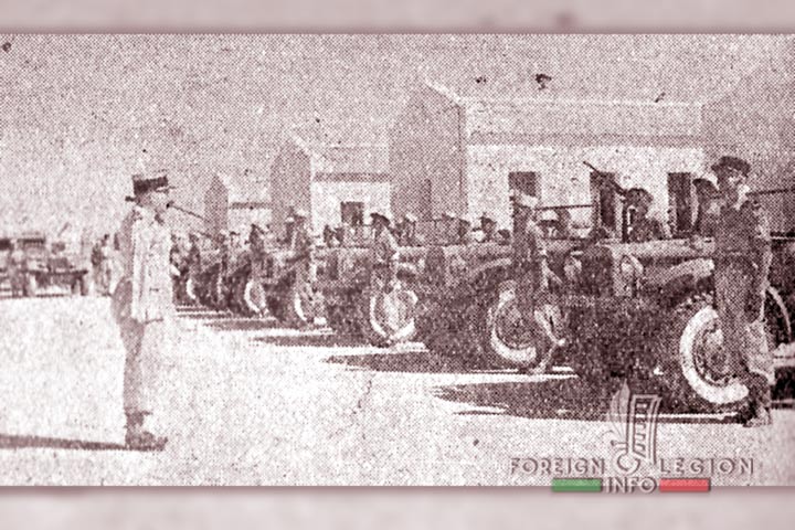 GPLEM - GPLE - Groupement porté - Legion Etrangere - Afrique - Maroc - Agadir - Tiznit - 3e CP - Tracteurs Latil M7 T1 - 1947