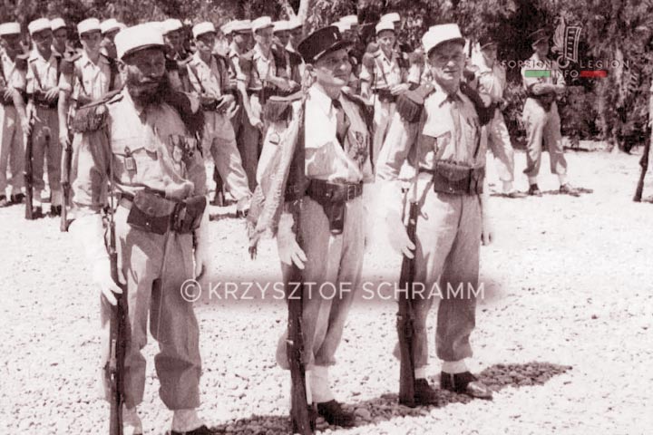 GPLEM - GPLE - Groupement porté - Legion Etrangere - Afrique - Maroc - Agadir - garde au fanion - 1949