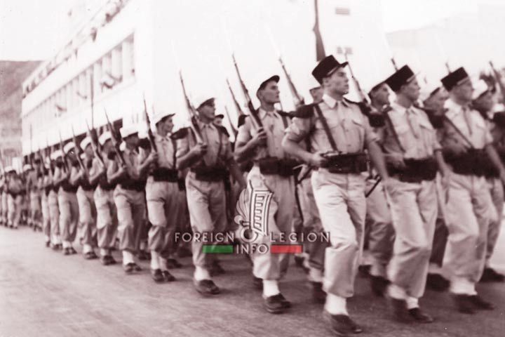 GPLEM - GPLE - Groupement porté - Legion Etrangere - Afrique - Maroc - Agadir - défilé - 1949