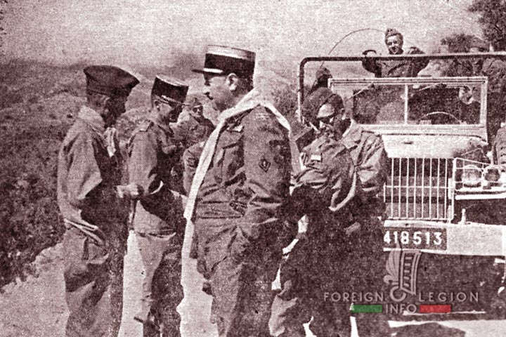 GPLEM - GPLE - Groupement porté - Legion Etrangere - Afrique - Maroc - lieutenant-colonel Tokhadze - officiers - 1952