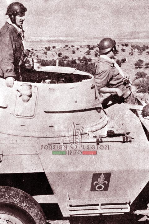 GPLEM - Motorized Group - Morocco - M8 car - helmet - 1955