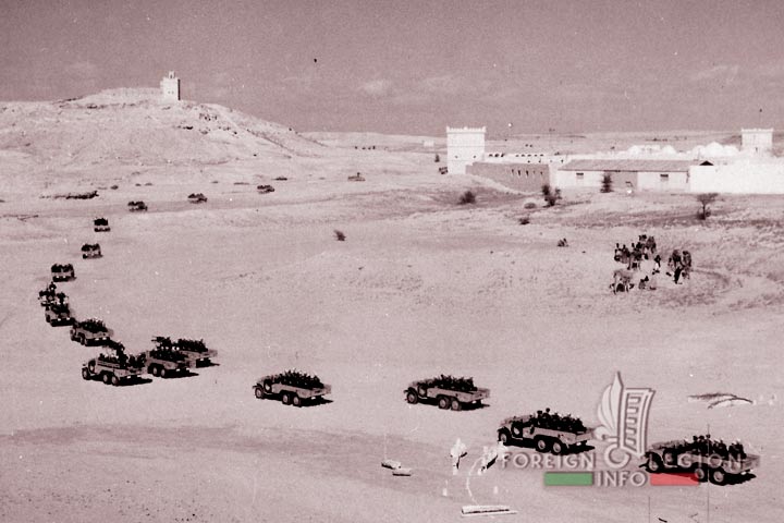 GPLEM - GPLE - Groupement porté - Legion Etrangere - Afrique - Tindouf - les Dodge 6x6 - 1955