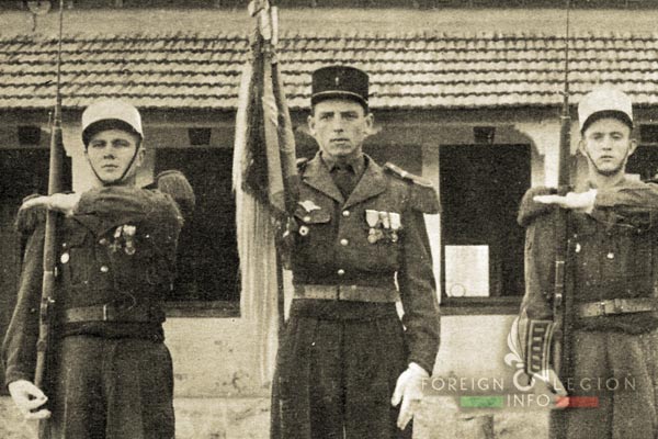 Compagnie Portée - 4e REI - Légion étrangère - Maroc - Fanion - 1955