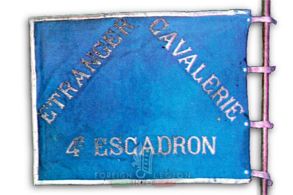 4th Squadron - 2e REC - 2 REC - Fanion - Madagascar - Foreign Legion - 1949-1951